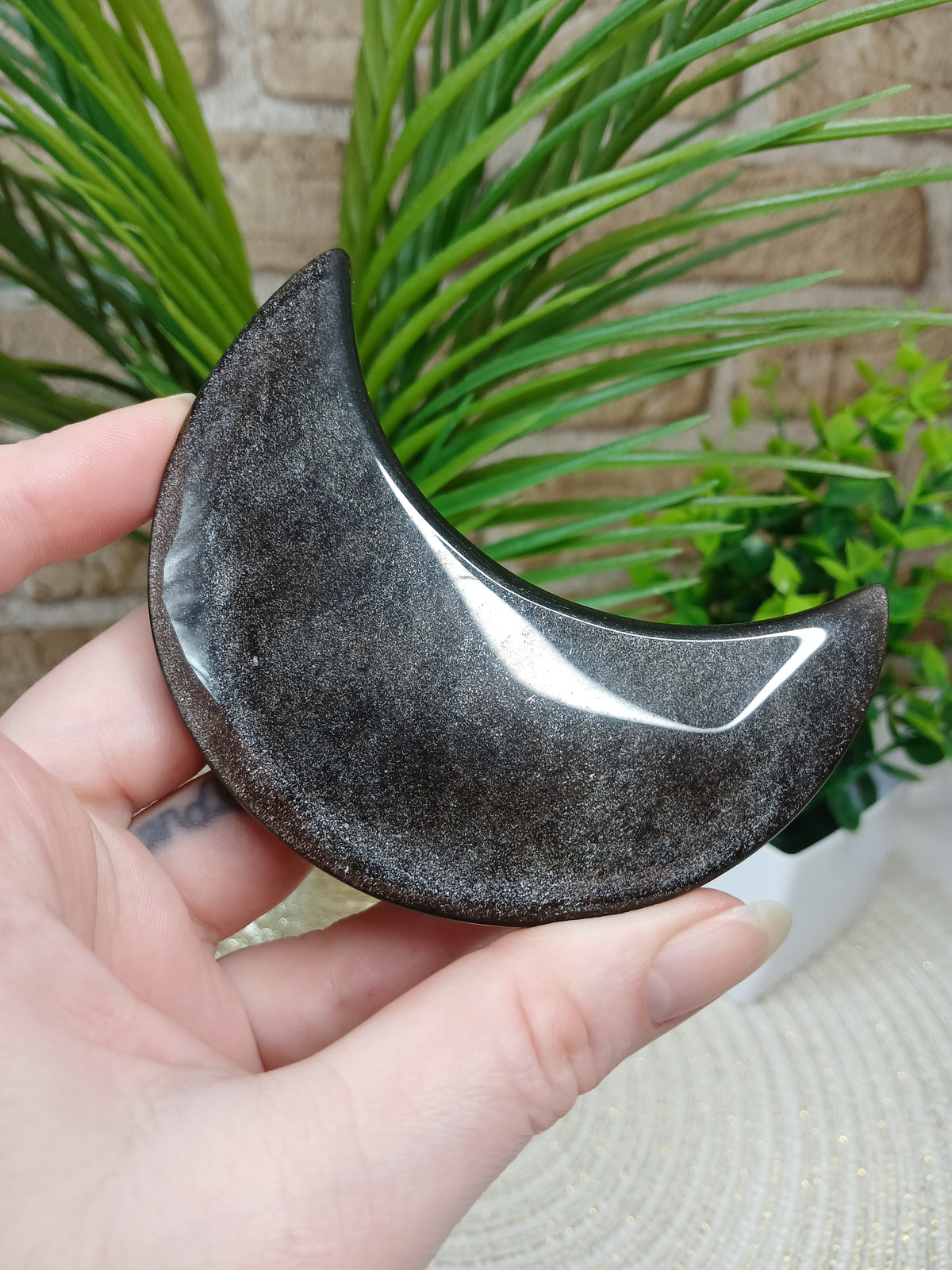 Silberobsidian Mond