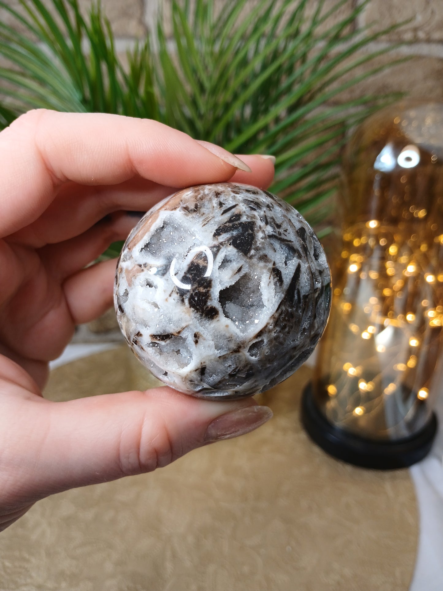 Edelstein Sphalerit Kugel, 5,5cm, Einzelstück 