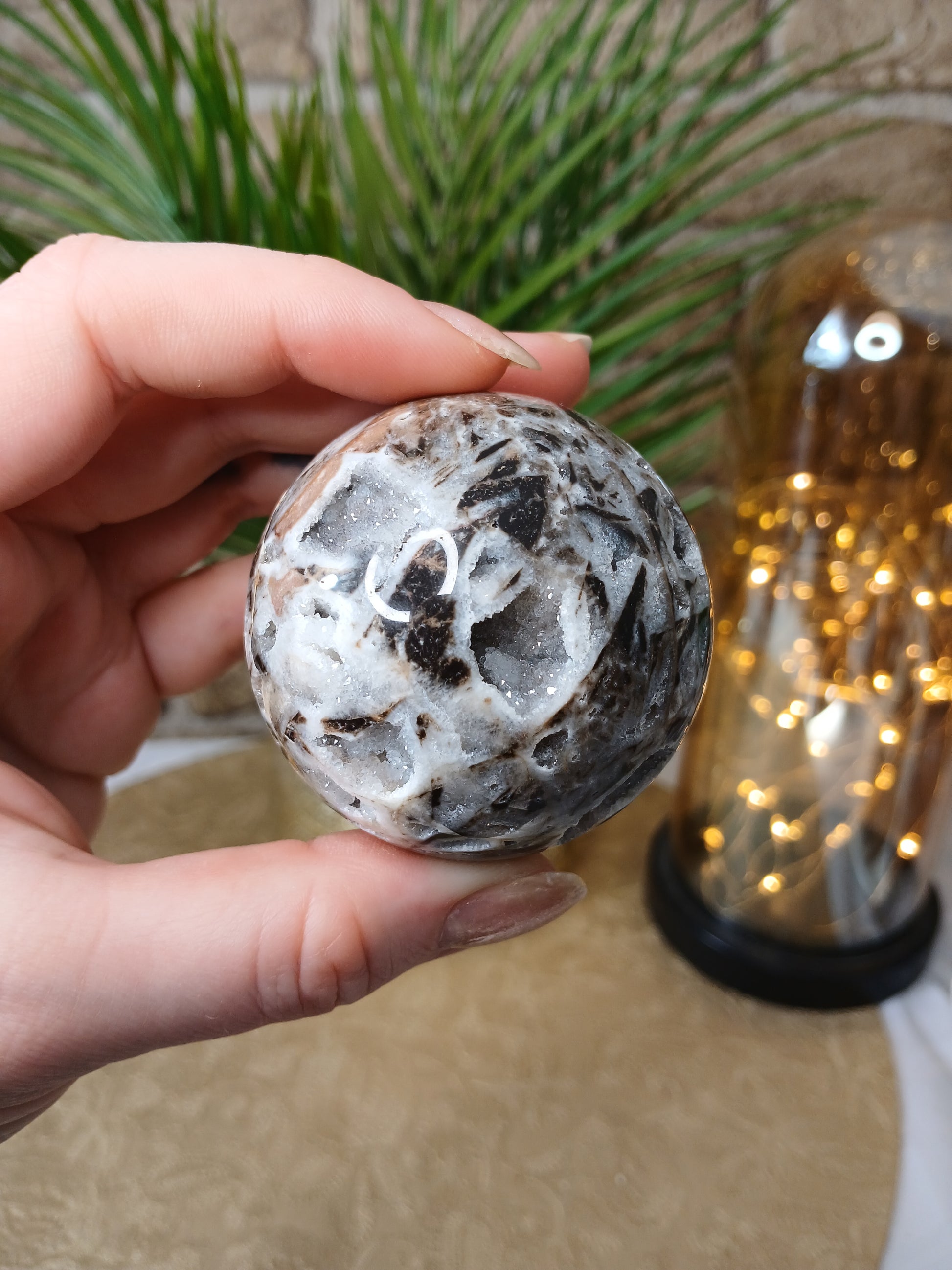 Edelstein Sphalerit Kugel, 5,5cm, Einzelstück 