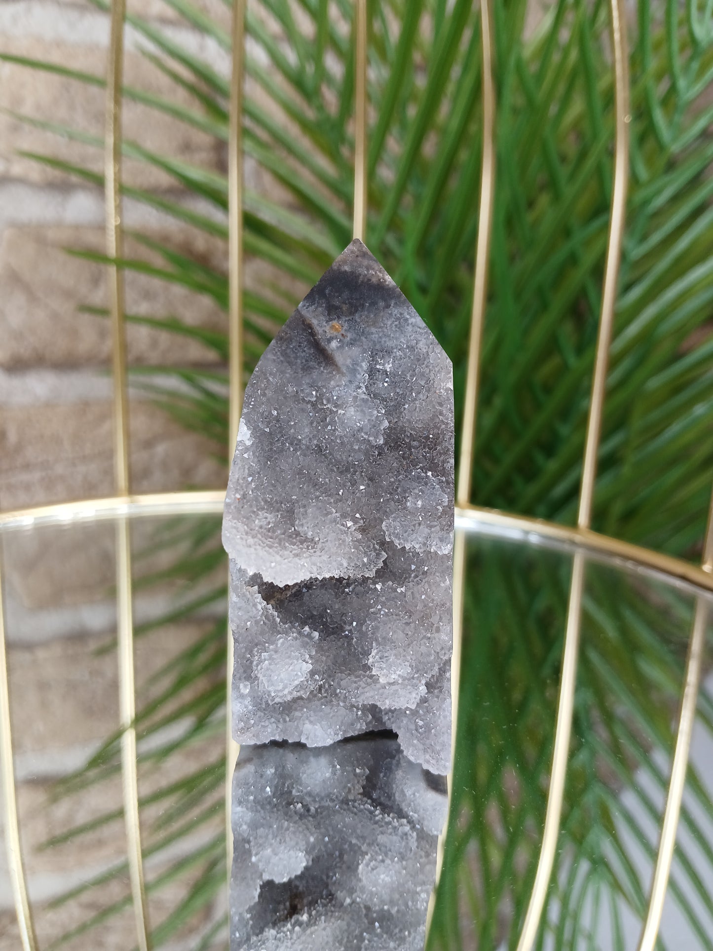 Sphalerit Turm, 6,1 cm, Edelstein, Kristall, druzy