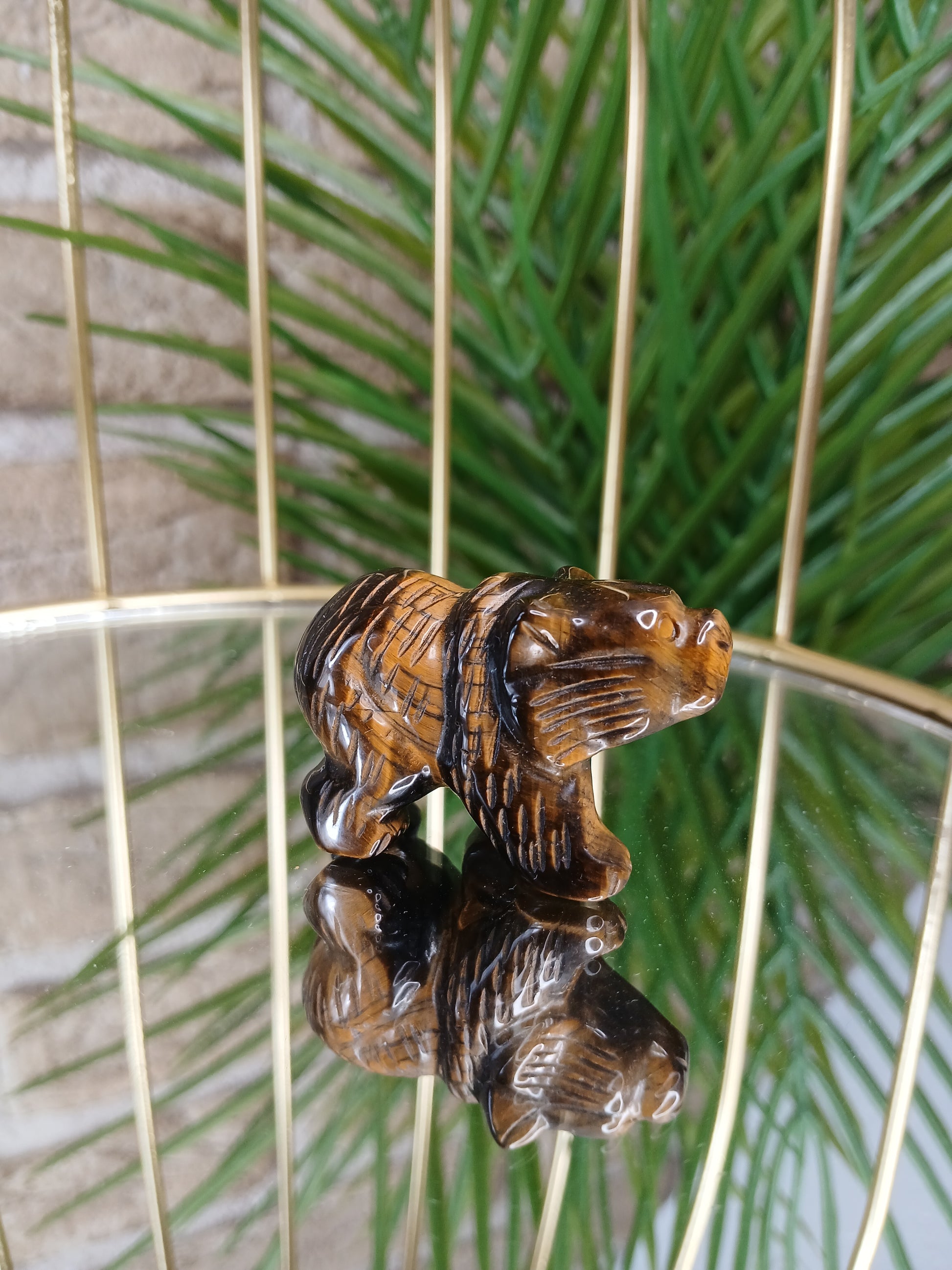 Tigerauge Bär Figur