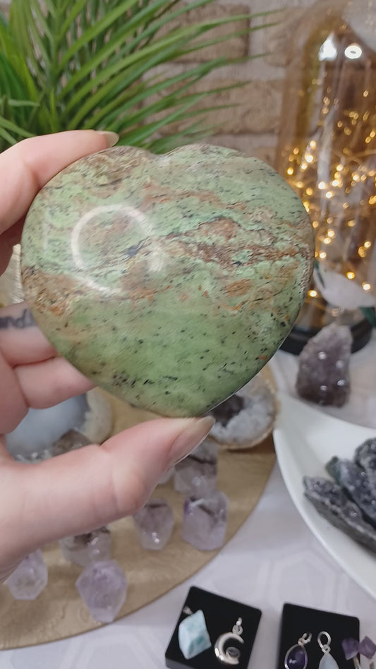 Chrysopras Herz