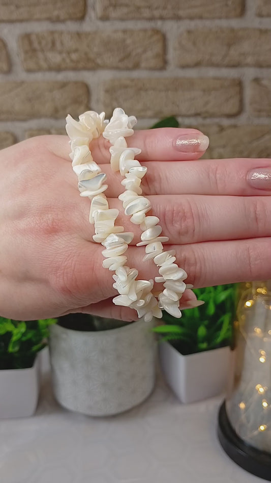 Perlmutt Splitterarmband