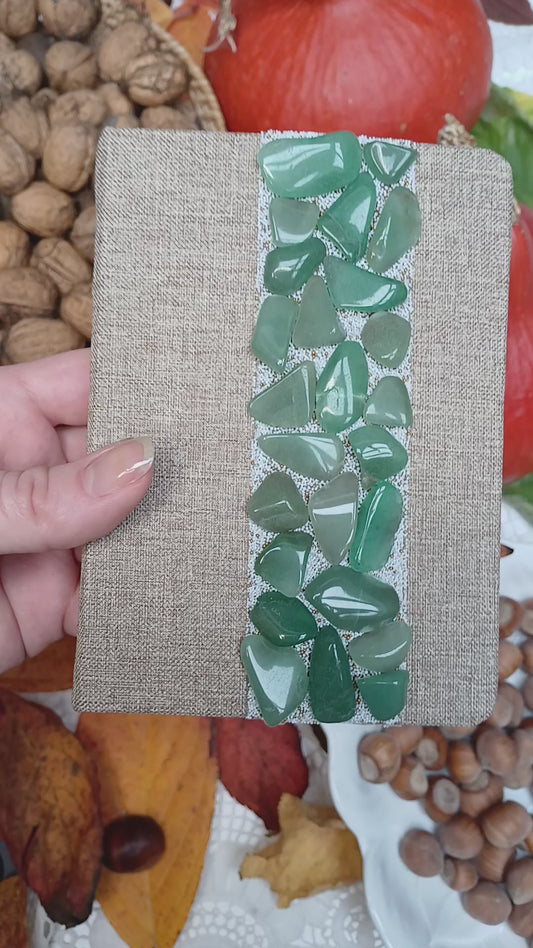 Grüner Aventurin Notizbuch