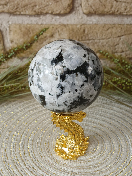 Regenbogen-Mondstein Kugel 6 cm