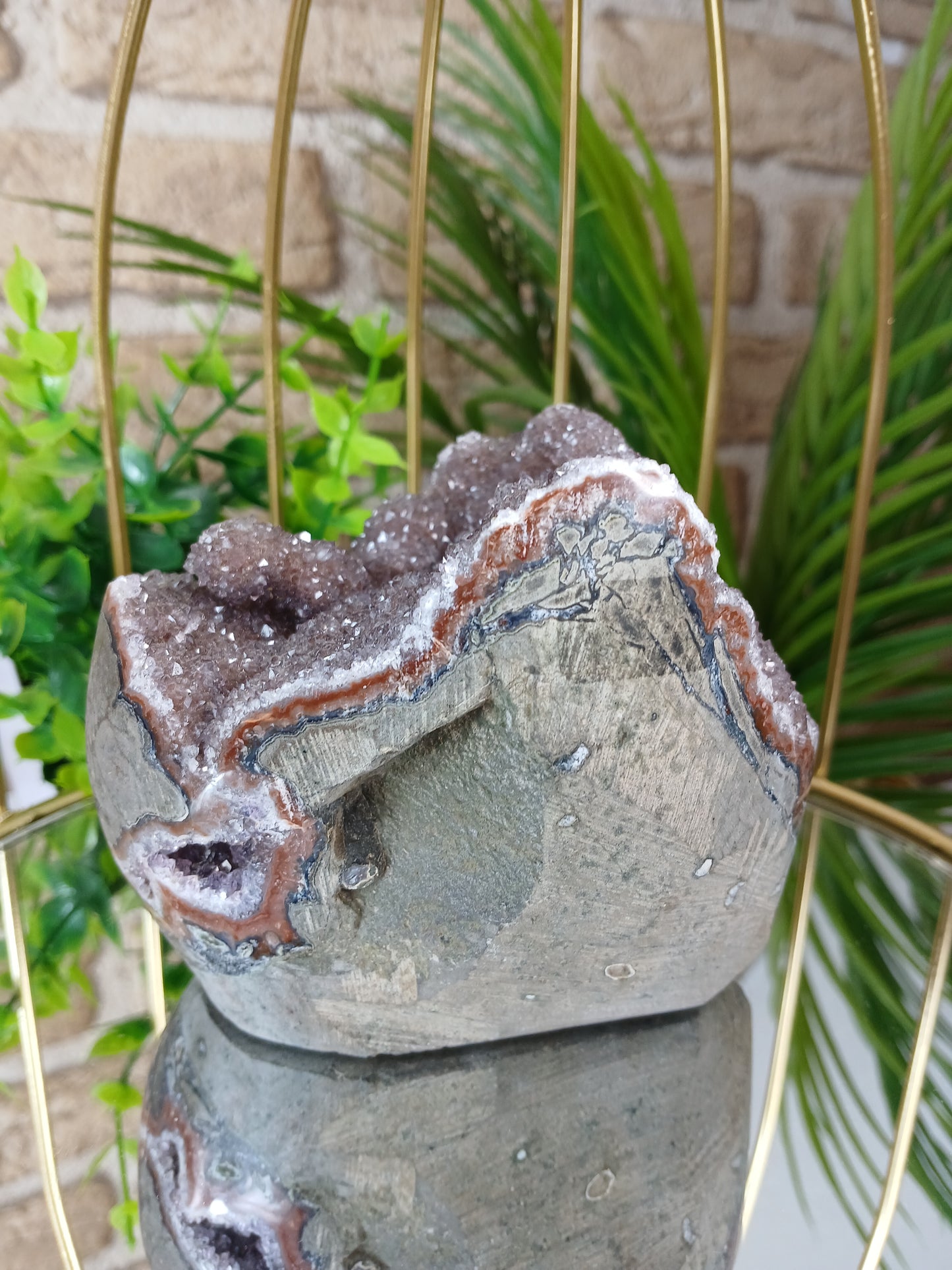 Amethyst Geode (Polierter Rand) Extra Qualität