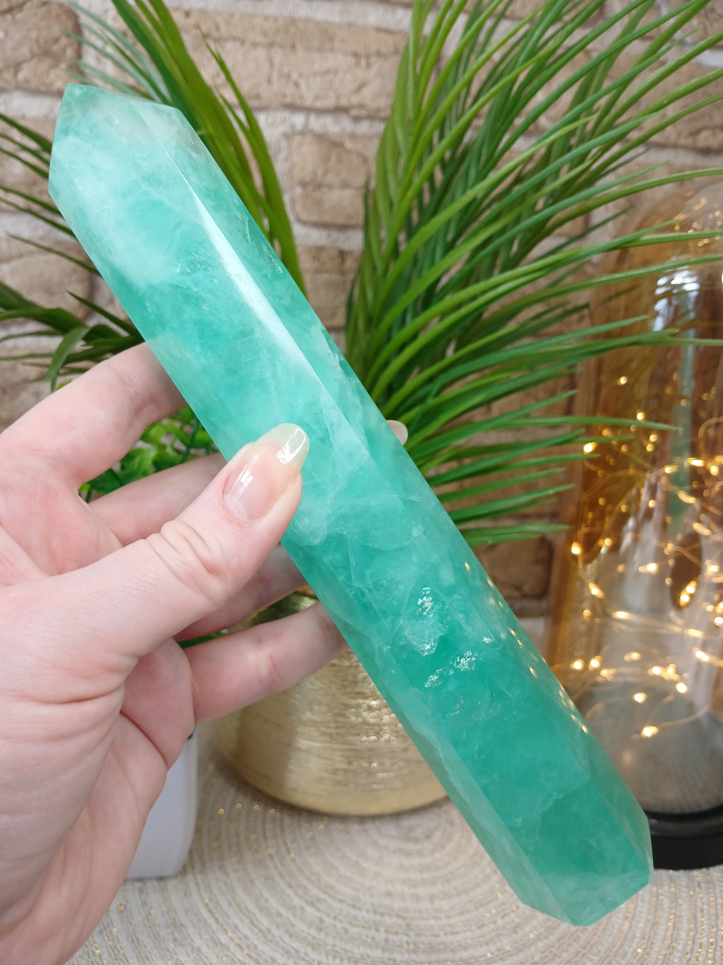 Grüner Fluorit Turm