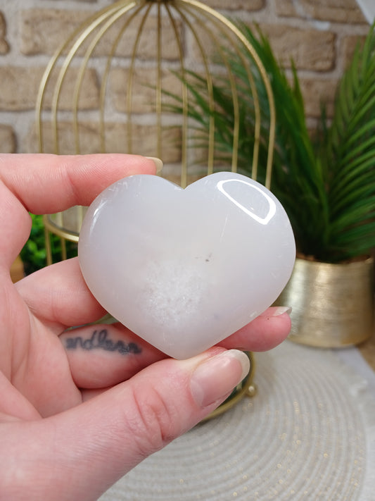 Druzy Achat Herz