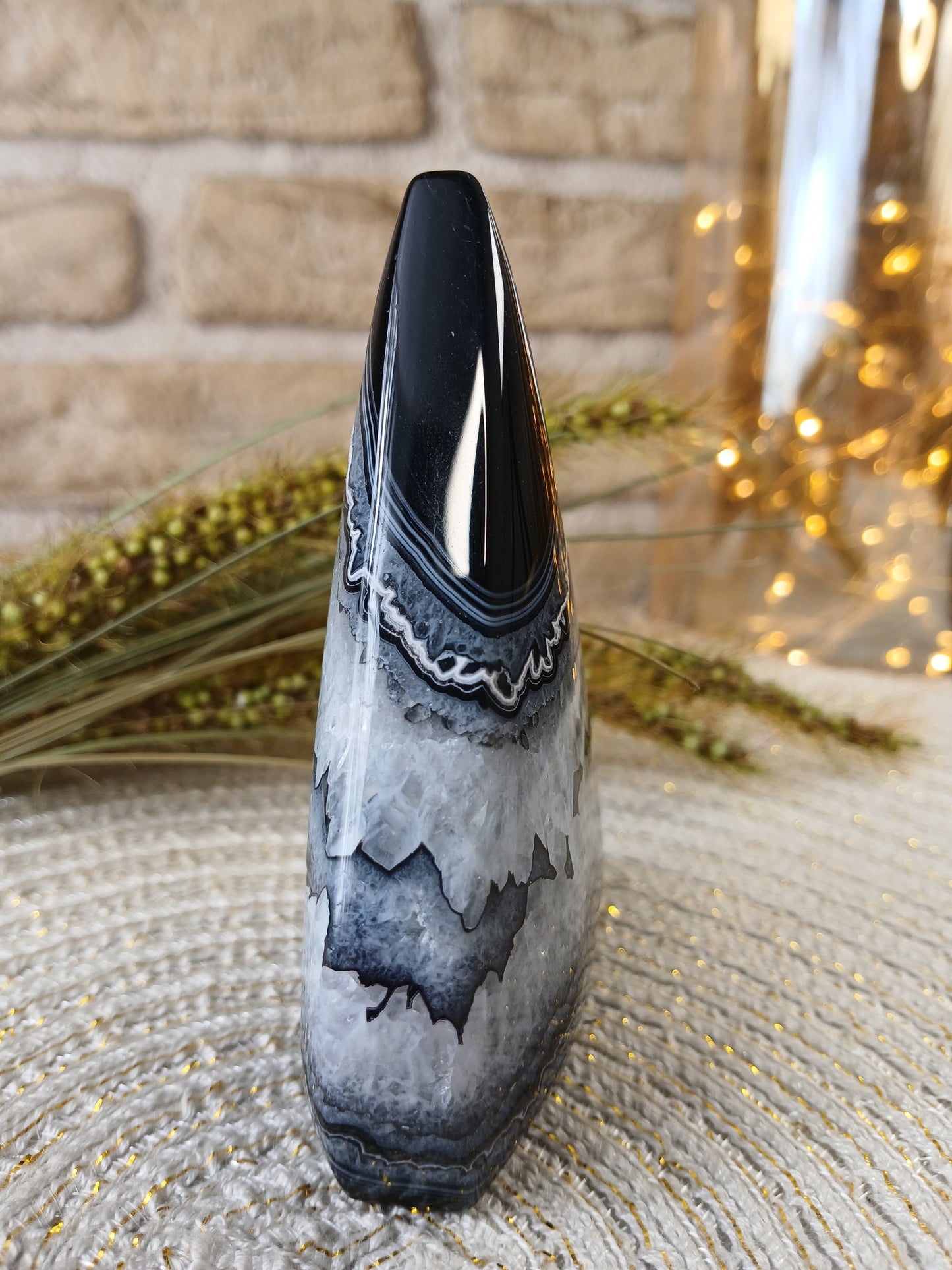 Polierte Achat Spitze