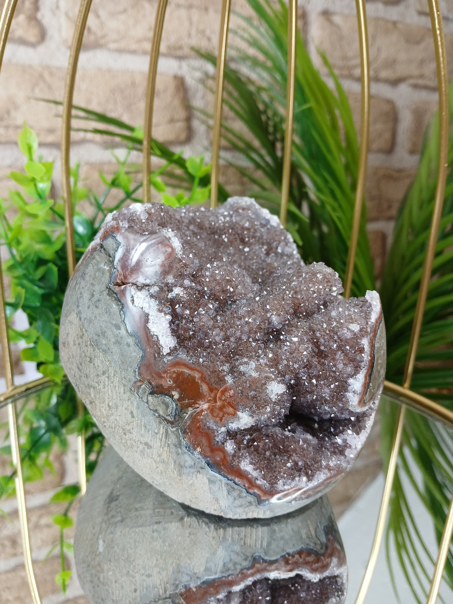 Amethyst Geode (Polierter Rand) Extra Qualität