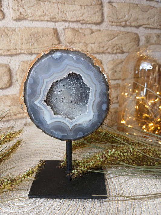 Druzy Achat auf Ständer