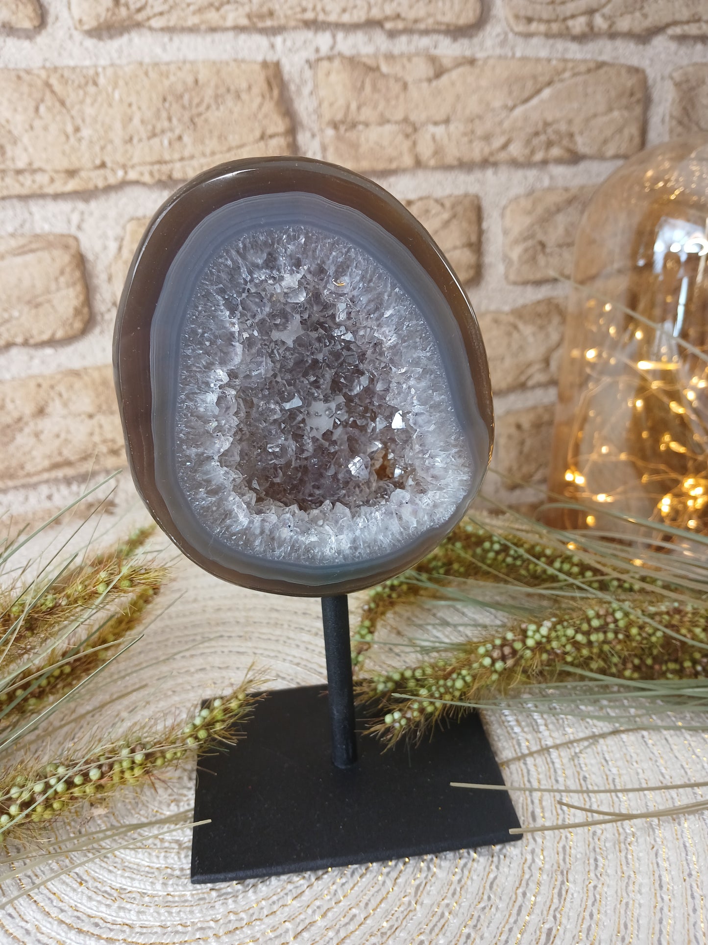 Druzy Achat auf Ständer