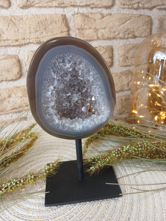 Druzy Achat auf Ständer