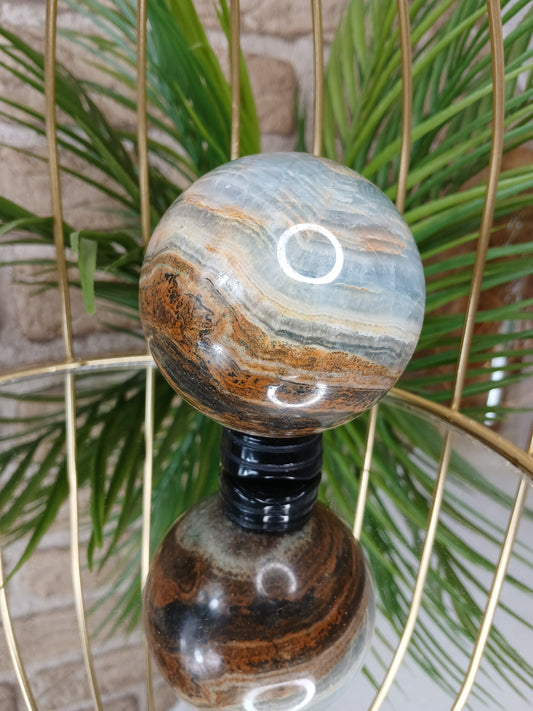 Blaue Onyx Kugel