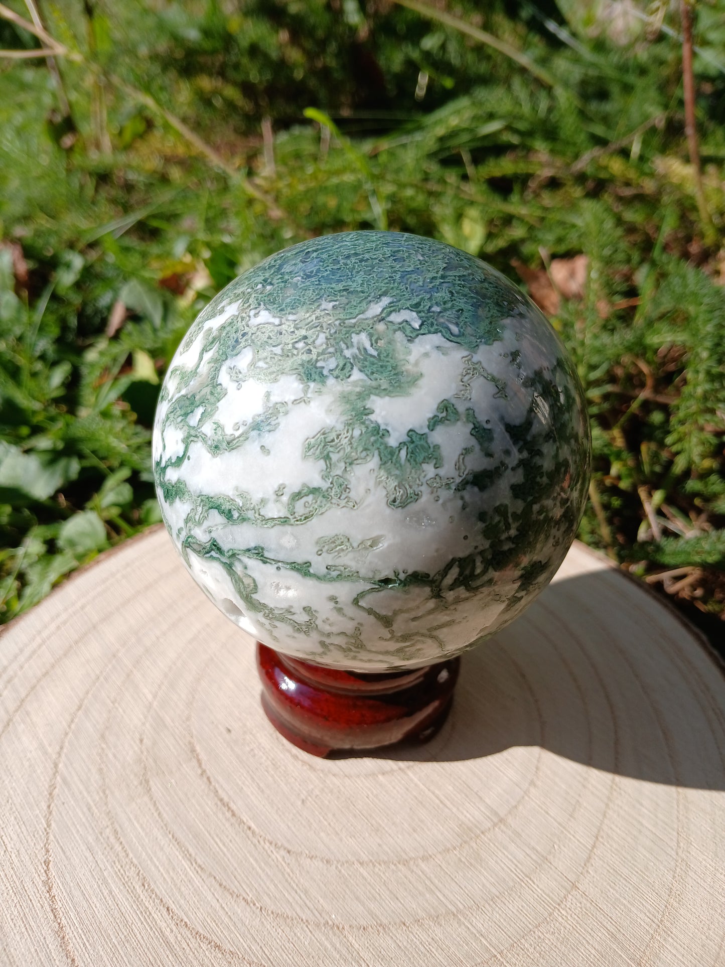 Moosachat kugel 7,2 cm