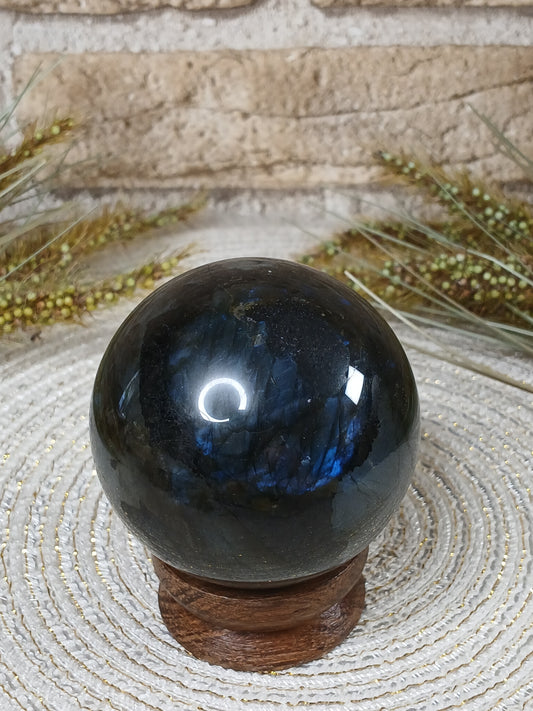 Labradorit Kugel 6,4 cm