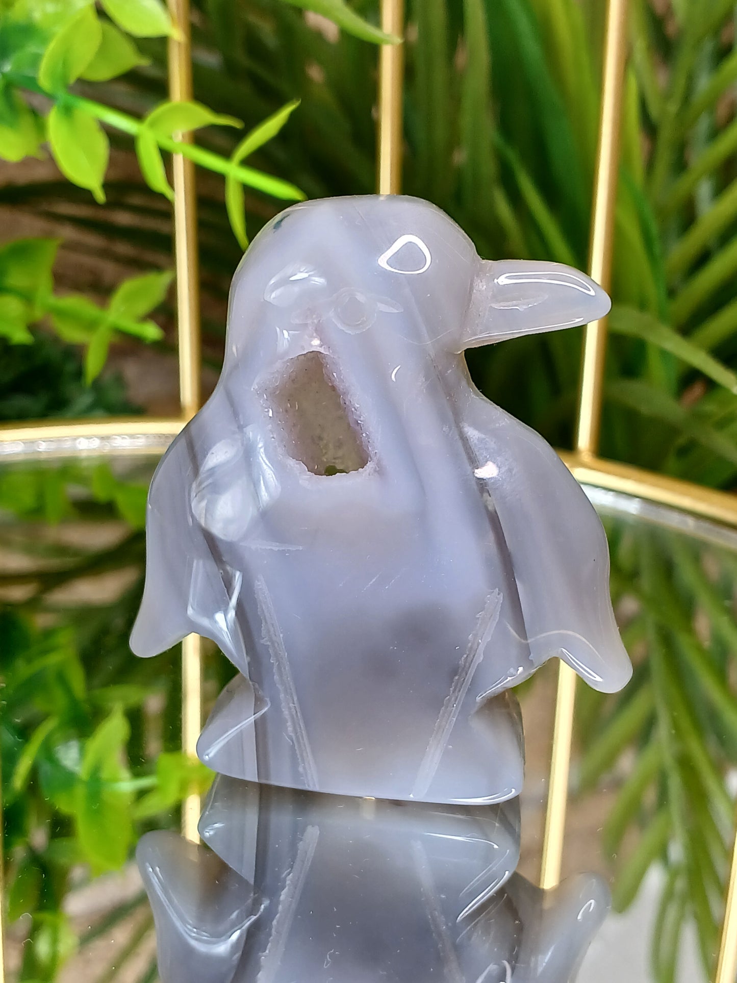 Druzy Achat Pinguin
