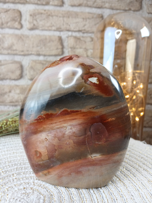 Polychromer Jaspis Freiform