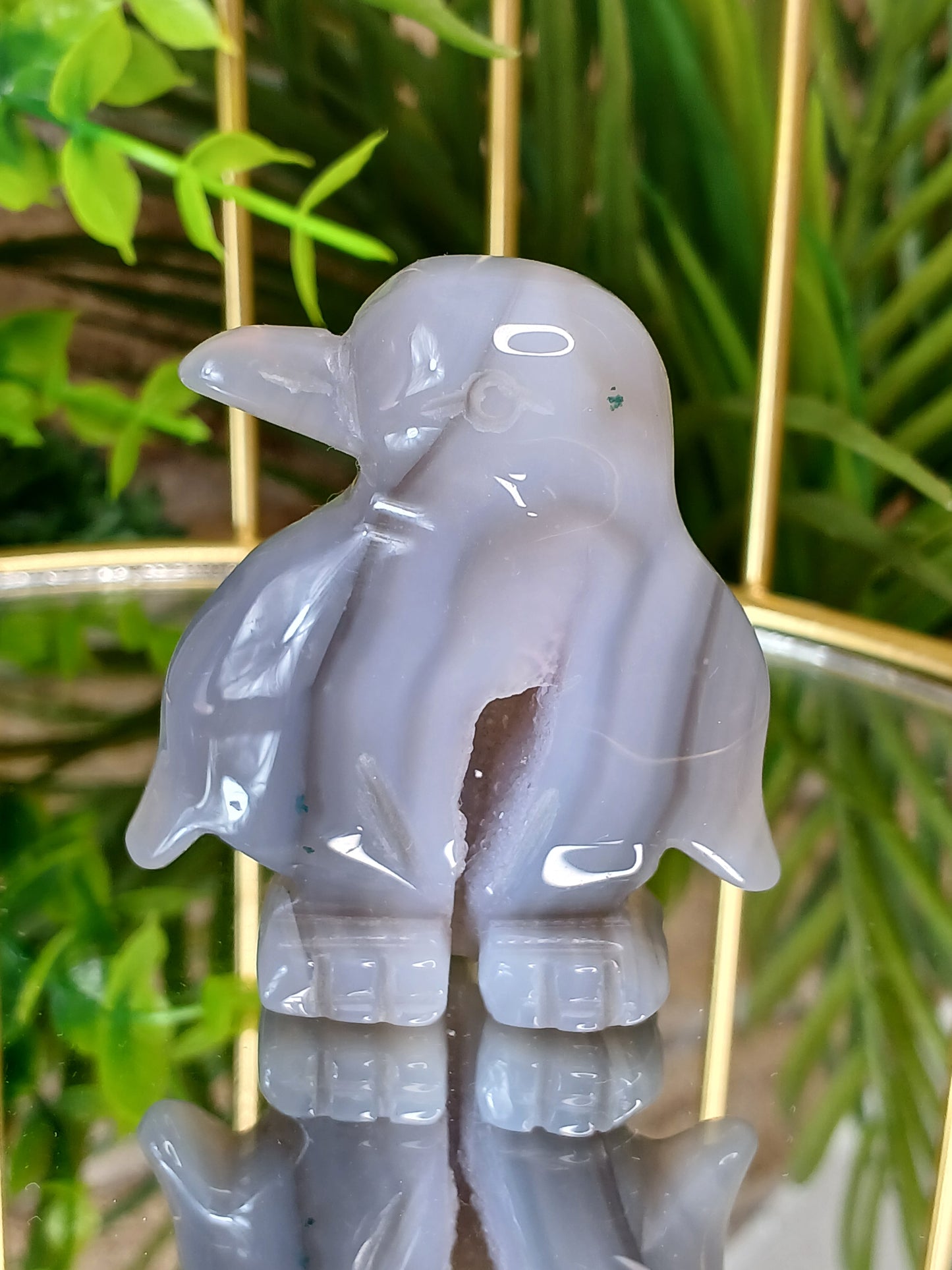 Druzy Achat Pinguin