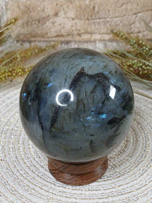 Labradorit Kugel 7,6 cm