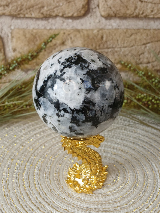 Regenbogen-Mondstein Kugel 6 cm