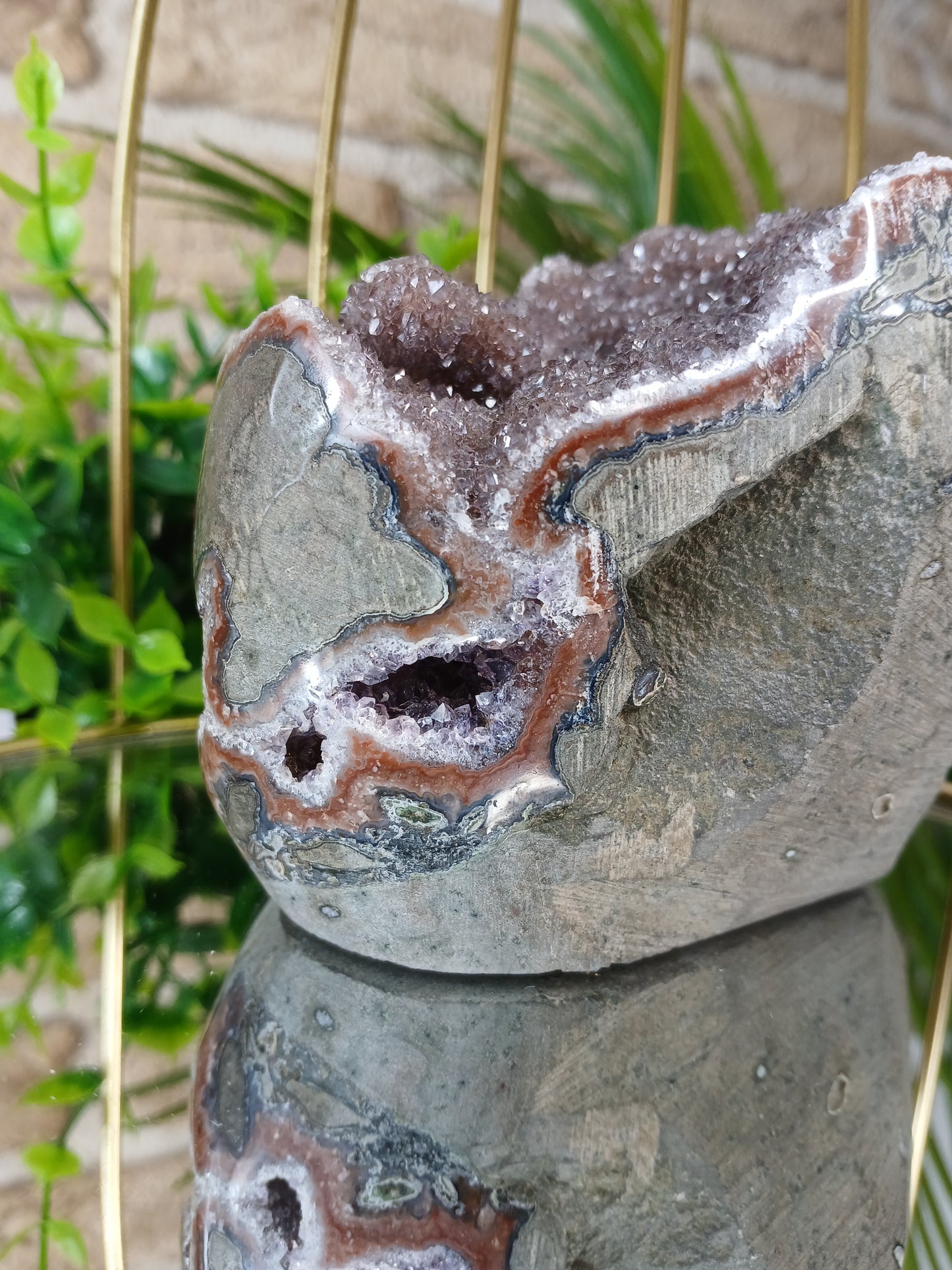 Amethyst Geode (Polierter Rand) Extra Qualität