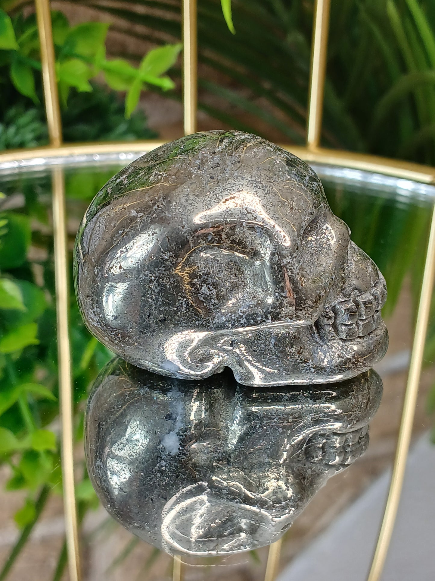 Pyrit Schädel
