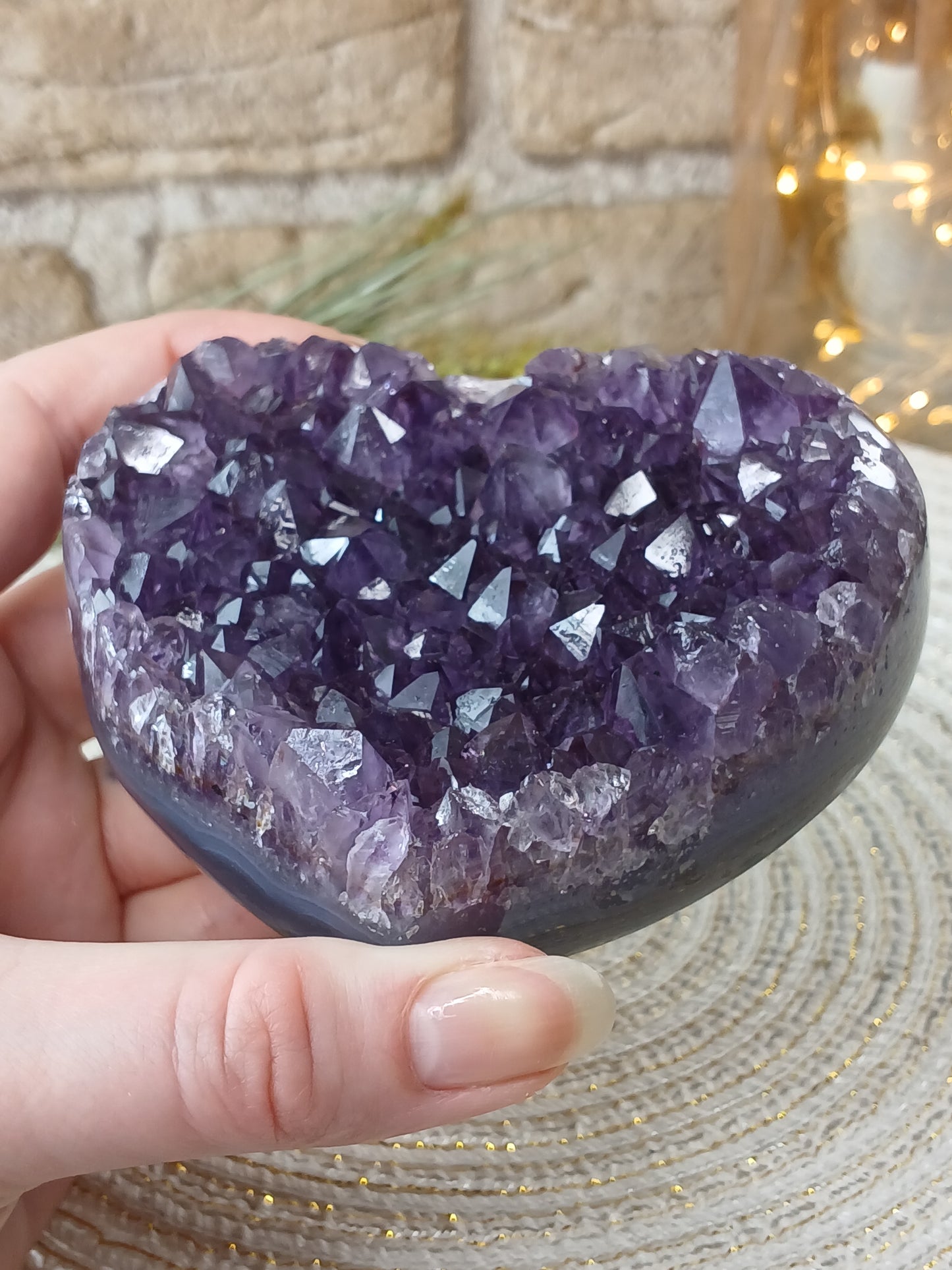 Amethyst Herz Druse