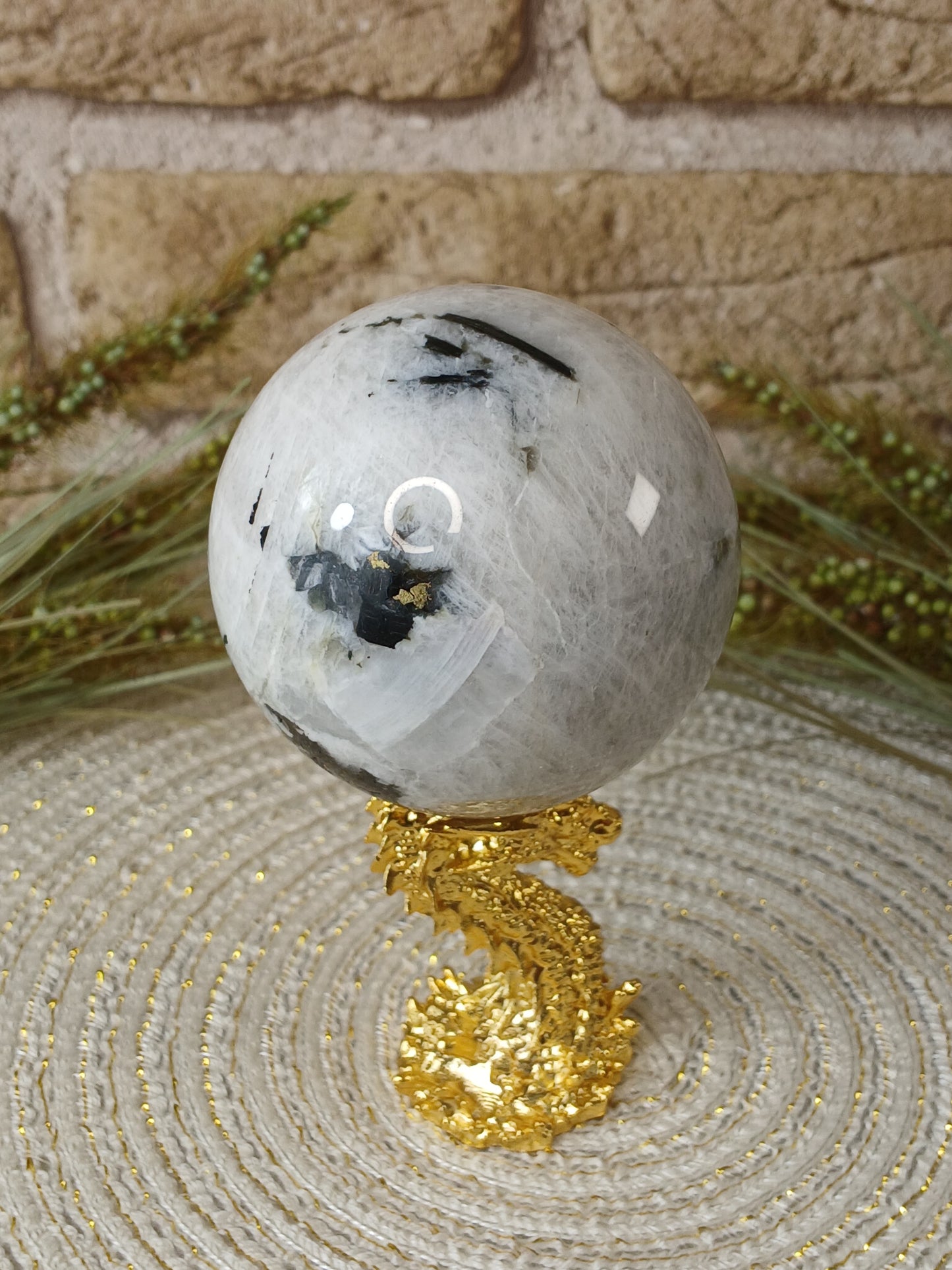 Regenbogen-Mondstein Kugel 5,8 cm