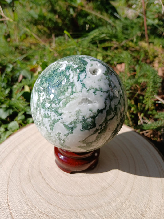 Moosachat kugel 7,2 cm