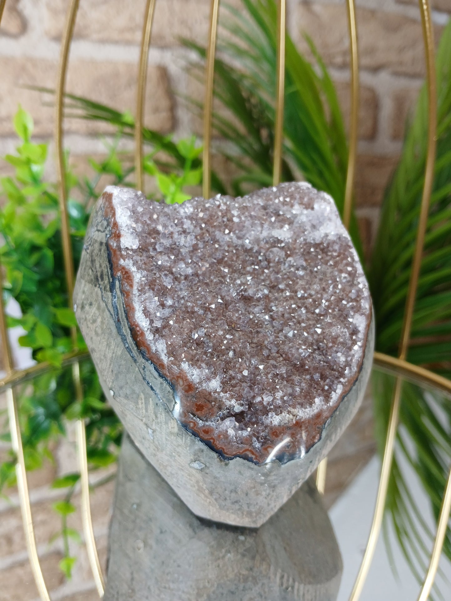 Amethyst Geode (Polierter Rand) Extra Qualität
