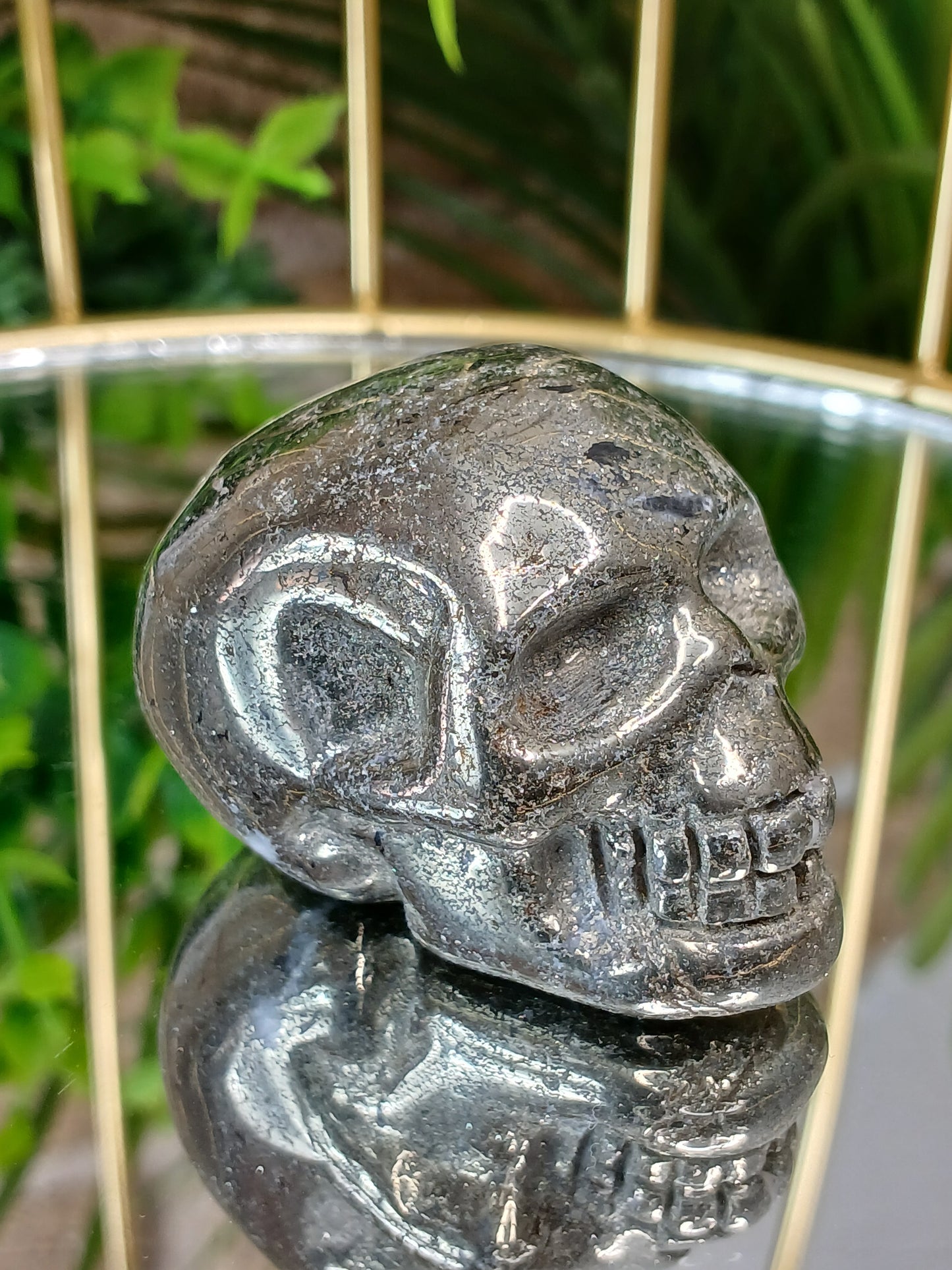 Pyrit Schädel