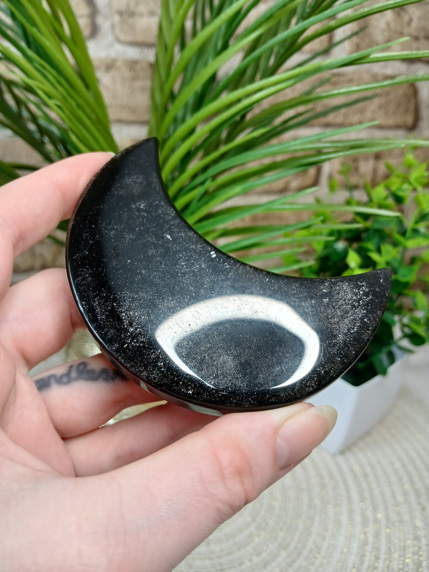 Silberobsidian Mond