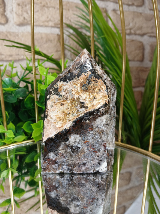 Druzy Achat Spitze