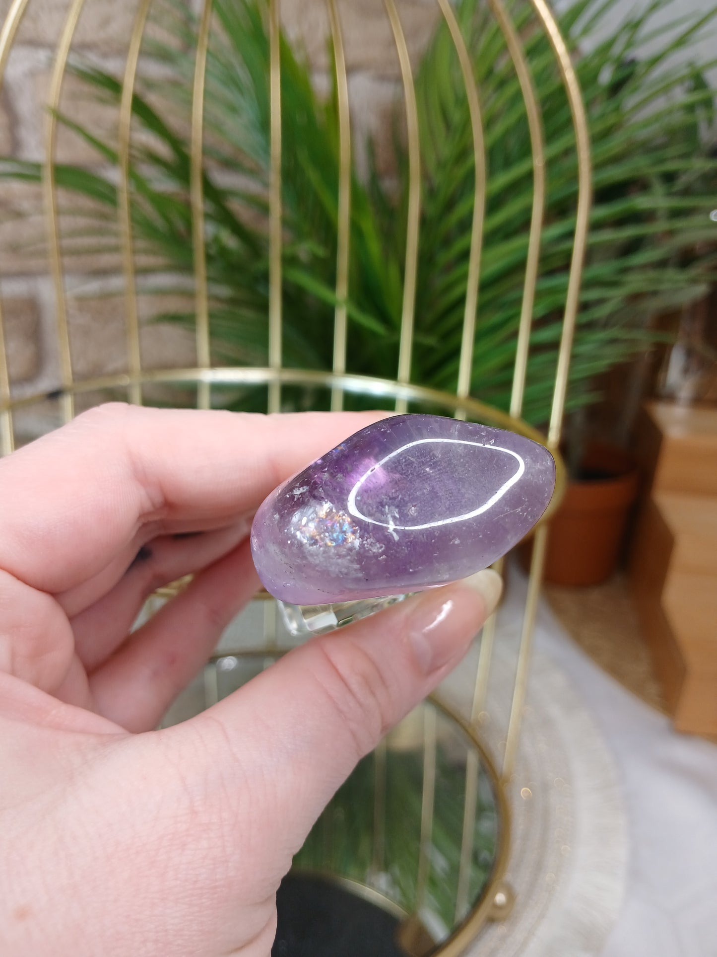 Flakon mit Amethyst Trommelstein