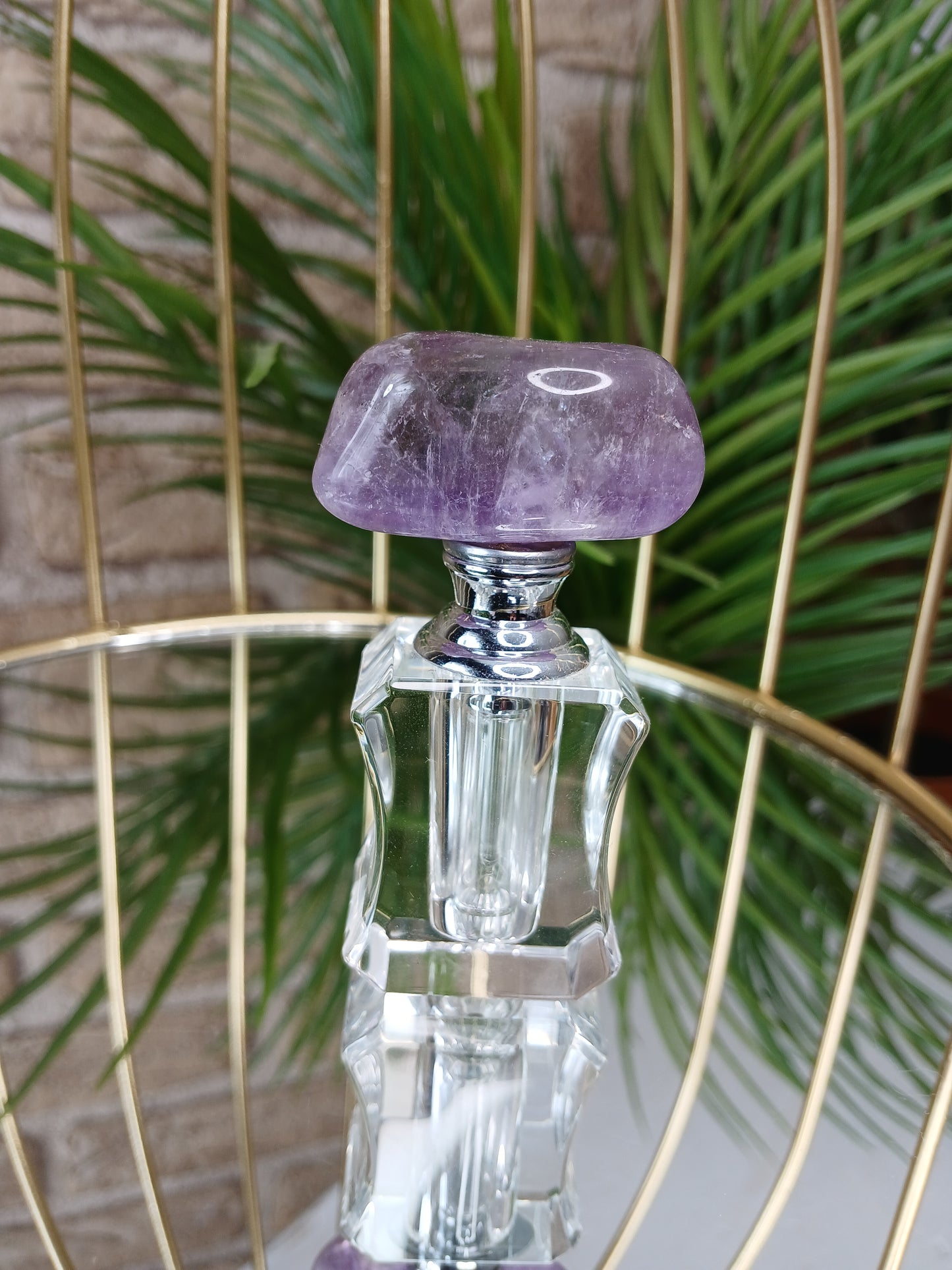 Flakon mit Amethyst Trommelstein
