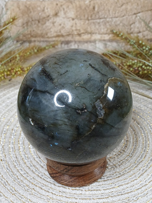 Labradorit Kugel 7,6 cm