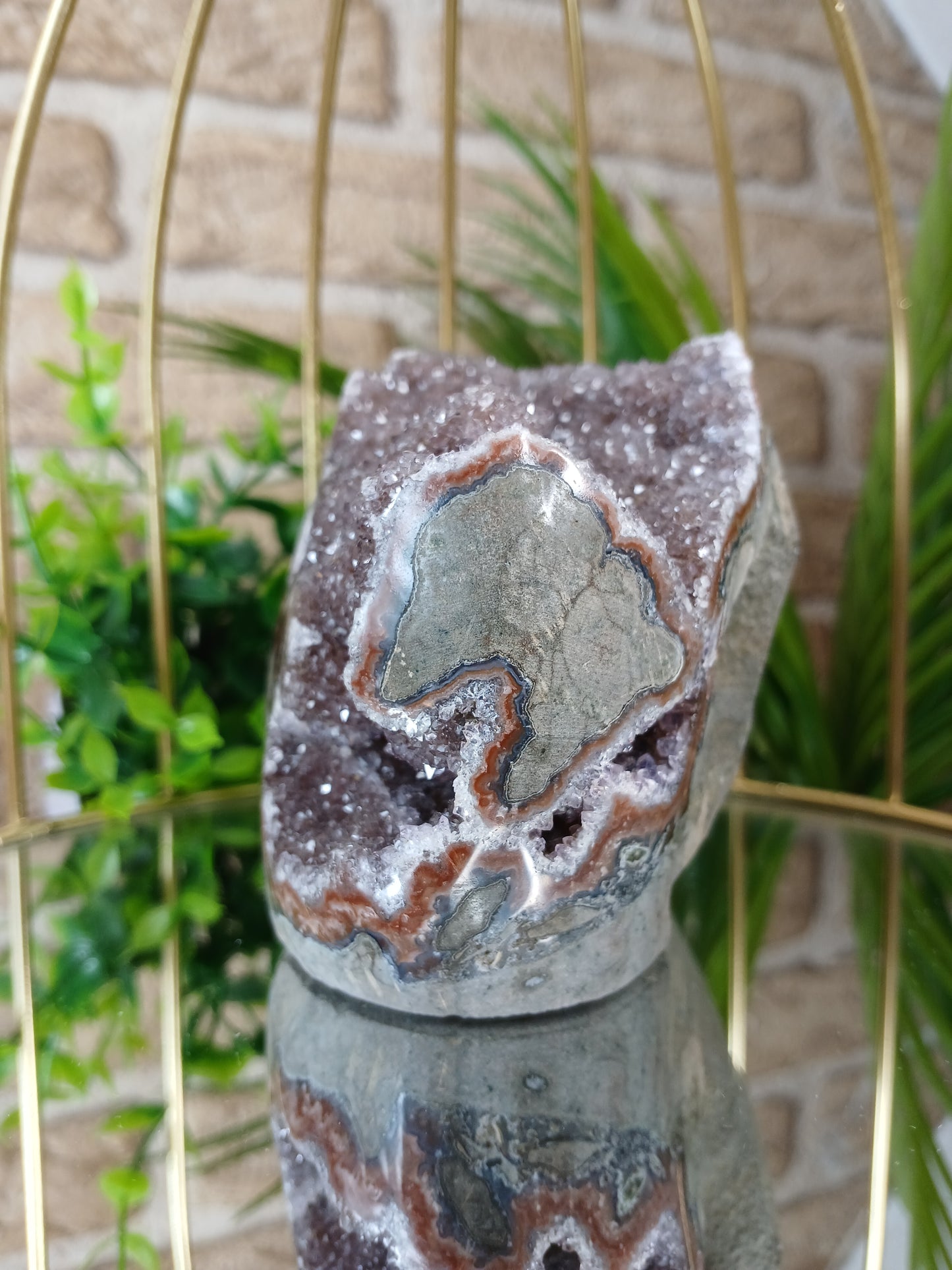 Amethyst Geode (Polierter Rand) Extra Qualität