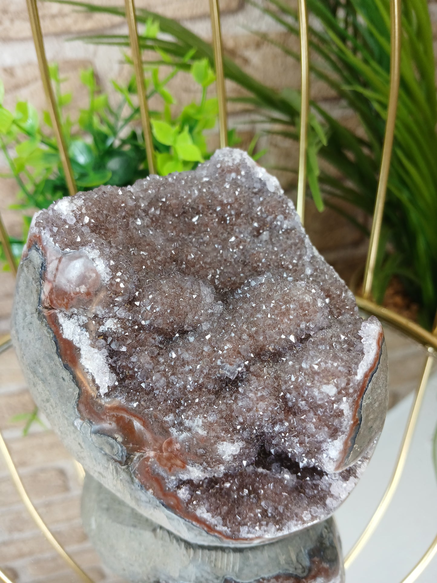 Amethyst Geode (Polierter Rand) Extra Qualität