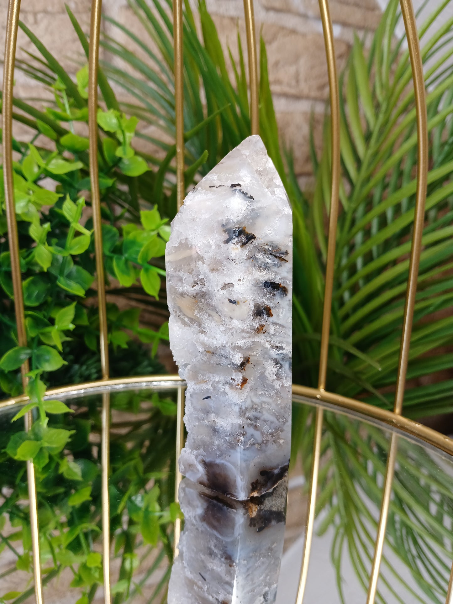 Druzy Achat Spitze