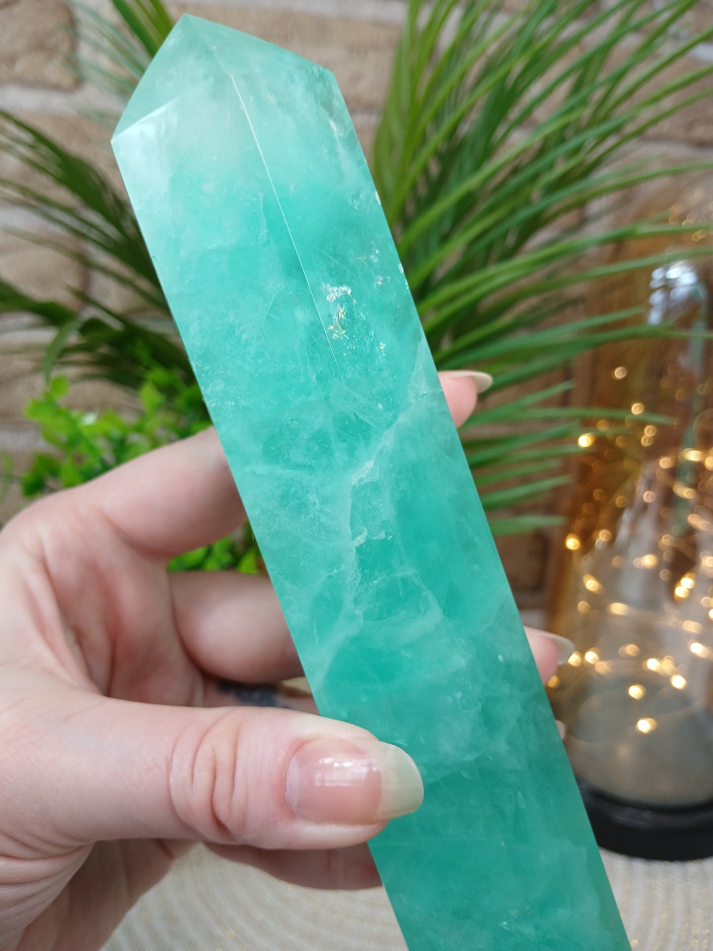 Grüner Fluorit Turm