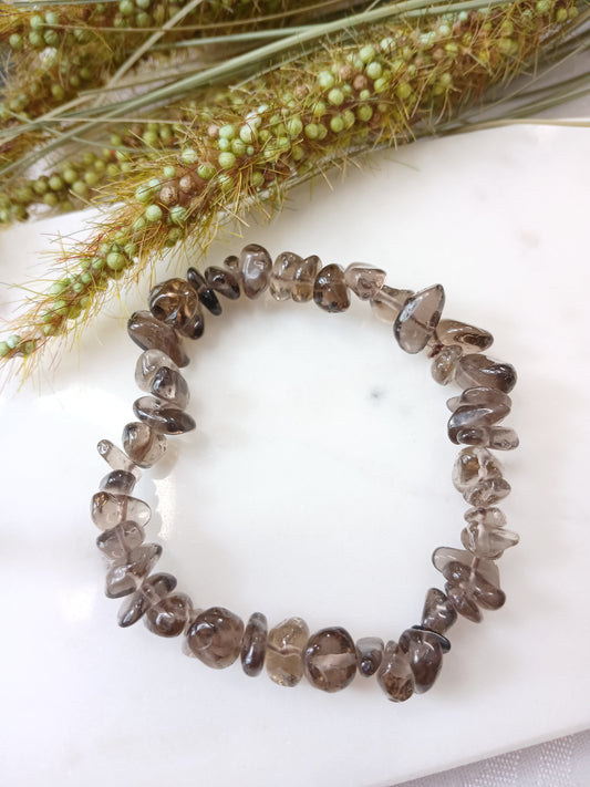 Rauchquarz Splitterarmband
