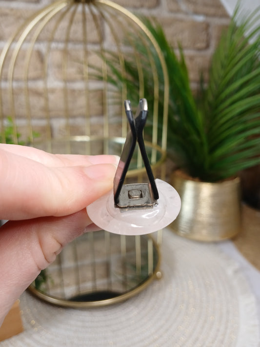 Weißer Quarz Mond Clip