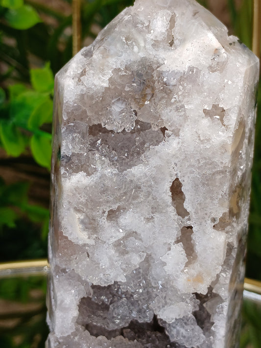 Druzy Achat Spitze
