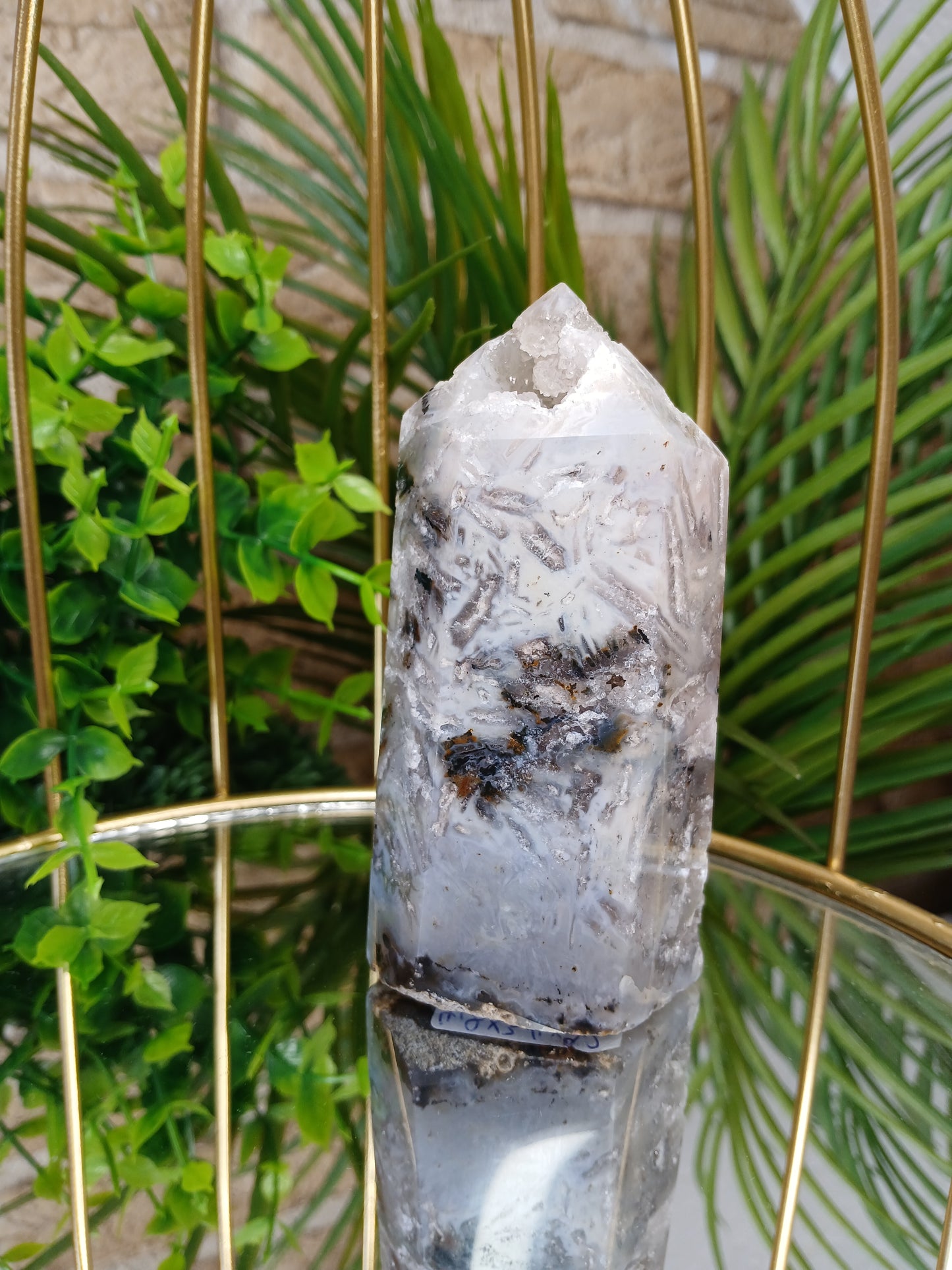 Druzy Achat Spitze