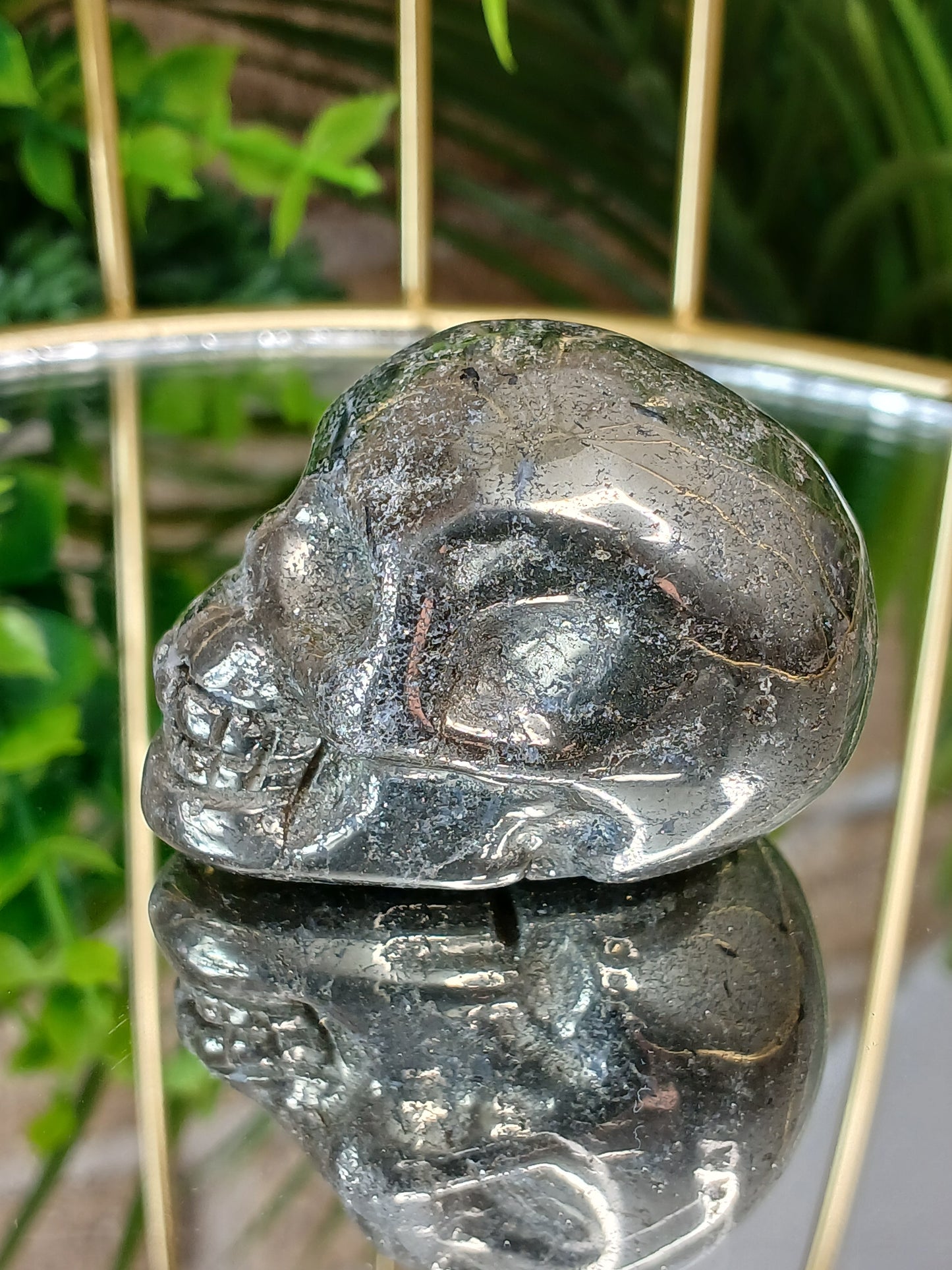 Pyrit Schädel